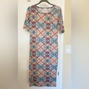LuLaRoe Julia Dress Extra Small